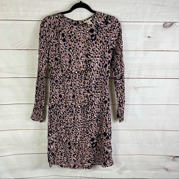H&M Dresses Hm Leopard Print Midi Dress Poshmark